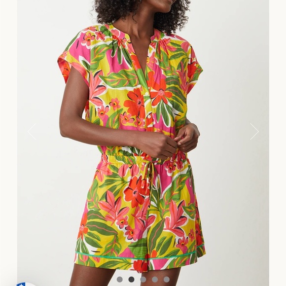Velvet by Graham & Spencer Pam Romper Large - Picture 1 of 5